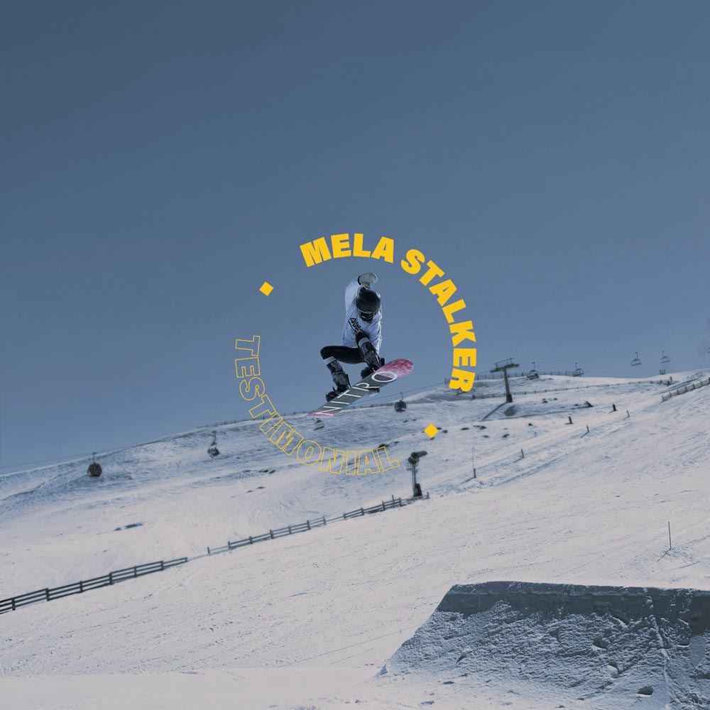 Pro snowboarder Mela Stalker